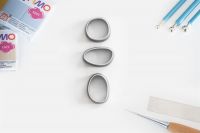 Polymer Cutter Organic Set | Polymerschmuck Ausstechform | Ausstecher | Polymer Schneider | Form Polymerschmuck | Ausschneider | 12-14 Set 3 Cutter