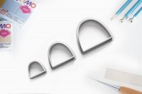 Polymer Cutter Halbkreis | Polymerschmuck Ausstechform | Ausstecher | Polymer Schneider | Form Polymerschmuck | Ausschneider | 32 