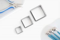 Polymer Cutter Quadrat | Polymerschmuck Ausstechform | Ausstecher | Polymer Schneider | Form Polymerschmuck | Ausschneider | 43 