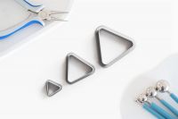 Polymer Cutter Dreieck abgerundet | Polymerschmuck Ausstechform | Ausstecher | Polymer Schneider | Form Polymerschmuck | Ausschneider | 48 25mm