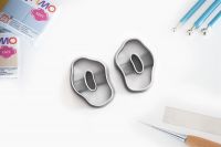 Polymer Cutter Organic Pair | Polymerschmuck Ausstechform | Ausstecher | Polymer Schneider | Fimo | Form Polymerschmuck | Ausschneider | 57 30mm Paar