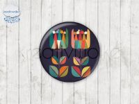 Motiv-Cabochons 1100-1 Einzelset  14mm (1 Paar)