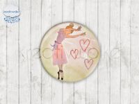 Motiv-Cabochons 1338-1 Einzelset  12mm (1 Paar)