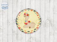 Motiv-Cabochons 1381-6 Einzelset  8mm (10 Stück)