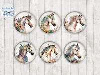 Motiv-Cabochons 1930 Pferd | Pferdeliebe 10mm (12 Stk)