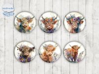 Motiv-Cabochons 1932 Bulle | Bauernhof | Landromantik 