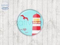 Motiv-Cabochons 973-6 Einzelset  8mm (1 Paar)