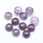 Edelsteine rund ∅ 6mm 1 Paar Amethyst 