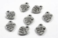 Made With Love Anhänger antiksilber, 50 Stk 