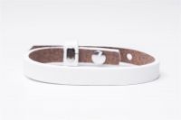 Cuoio Wickelarmband weiß, Echt-Leder, 23cm lang 