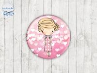 Motiv-Cabochons 046-5 Einzelset  8mm (1 Paar)