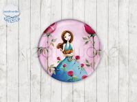 Motiv-Cabochons 070-4 Einzelset  12mm (1 Paar)