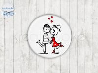 Motiv-Cabochons 075-4 Einzelset  20mm (5 Stück)