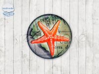 Motiv-Cabochons 097-2 Einzelset  8mm (10 Stück)