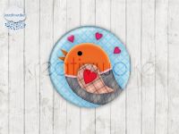 Motiv-Cabochons 142-1 Einzelset  8mm (1 Paar)