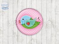 Motiv-Cabochons 142-4 Einzelset  8mm (1 Paar)