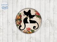 Motiv-Cabochons 168-5 Einzelset  12mm (1 Paar)