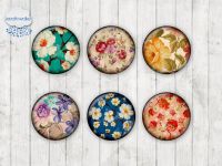 Motiv-Cabochons 018 Floral 20mm (6 Stk)