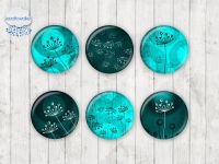 Motiv-Cabochons 025 Pusteblume | Löwenzahn 12mm (12 Stk)