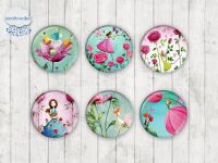 Motiv-Cabochons 070 18mm (6 Stk)