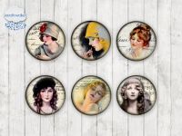 Motiv-Cabochons 095 25mm (6 Stk)