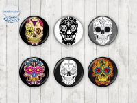 Motiv-Cabochons 1022 Totenkopf 20mm (6 Stk)