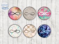 Motiv-Cabochons 1218 Infinity | Unendlichzeichen 12mm (12 Stk)