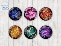 Motiv-Cabochons 134 25mm (6 Stk)
