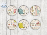 Motiv-Cabochons 1385 10mm (12 Stk)