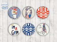 Motiv-Cabochons 386 20mm (6 Stk)