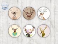 Motiv-Cabochons 887 25mm (6 Stk)