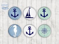 Motiv-Cabochons 916 18mm (6 Stk)