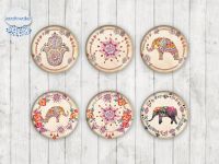 Motiv-Cabochons 928 18mm (6 Stk)