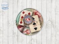 Motiv-Cabochons 206-2 Einzelset  12mm (1 Paar)