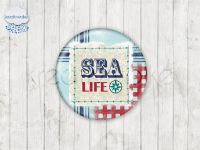 Motiv-Cabochons 212-5 Einzelset  10mm (1 Paar)