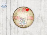 Motiv-Cabochons 396-1 Einzelset  20mm (1 Stück)