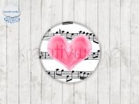 Motiv-Cabochons 444-1 Einzelset  8mm (1 Paar)