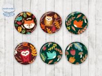 Motiv-Cabochons 1398 8mm (12 Stk)