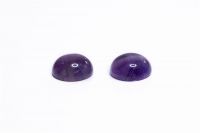 Edelsteine rund ∅ 12mm 1 Paar Amethyst violet 