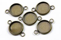 Fassungen/Verbinder antikbronze 12mm 