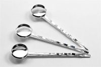 Haarspangen für 12mm-Cabochons silber 10 Stück