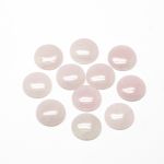 Edelsteine rund ∅ 12mm 1 Paar Rose Quartz 