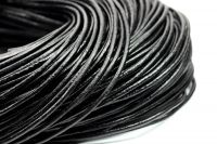 Lederband 2mm Stärke, verschiedene Farben  Schwarz 5m