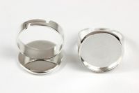 Ringrohling mit 16mm Fassung silber/bronze  