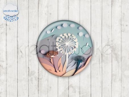 Motiv-Cabochons 1928-2 Pusteblume | Loewenzahn 