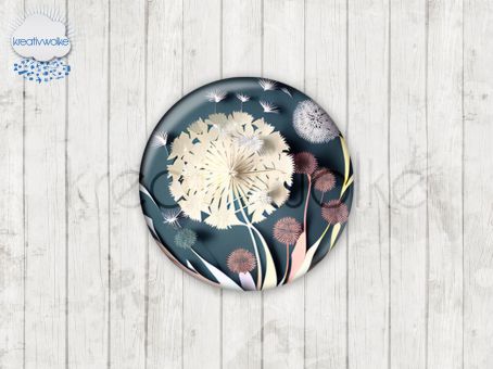Motiv-Cabochons 1929-1 Pusteblume | Loewenzahn 25mm (5 Stück)