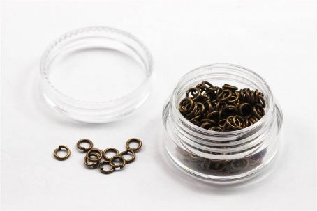 Biegeringe bronze und silber 4mm-7mm Antikbronze 4mm