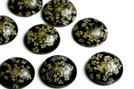 Blütencabochons  10 Stück
