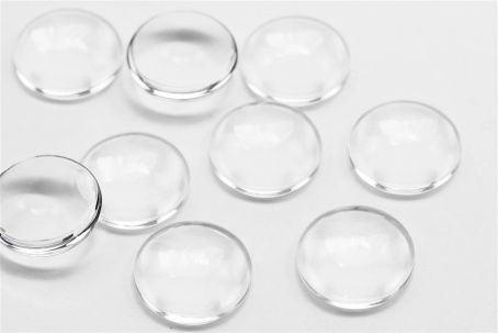 Cabochons klar 16mm  