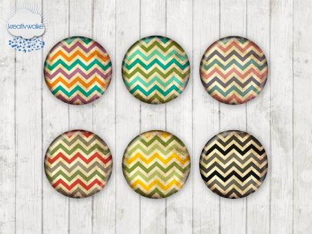 Motiv-Cabochons 006 Chevron 